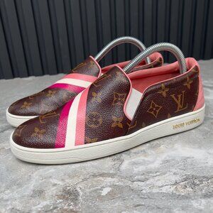 Louis Vuitton Frontrow Monogram Slip Sneaker Brown Grain 8.5 US or 38.5 EUR